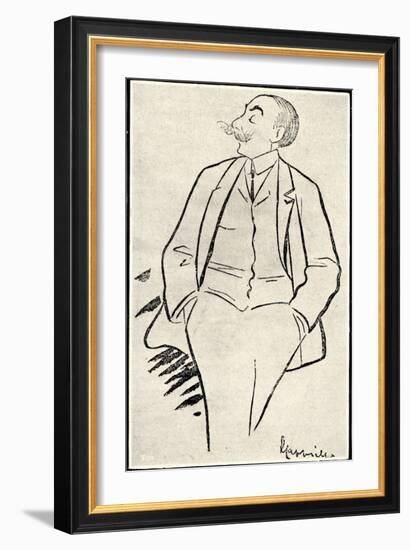 André Messager caricature by-Leonetto Cappiello-Framed Giclee Print