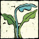 Turquoise Batik Botanical IV-Andrea Davis-Framed Stretched Canvas