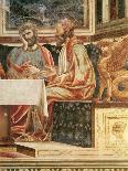 The Last Supper, Detail of Saint John, Saint Peter, Jesus and Judas, 1477-Andrea Del Castagno-Giclee Print
