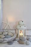 Decoration, White, Window Frames, 'Dream', Candles, Bowls, Mussels, Stones, Heart-Andrea Haase-Photographic Print