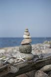 Stone Tower, Balance, Pebble Stones, Beach-Andrea Haase-Photographic Print