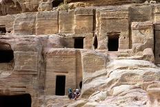 Necropolis at Petra, Jordan, 10th A.D. Burial Chambers Carved into the Rocks-Andrea Jemolo-Photo