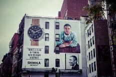 Eyecatching Shinola Watch Ad, Big Wall Painting, Poster and Street Art, Manhattan, New York, USA-Andrea Lang-Photographic Print