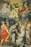Altarpiece Depicting the Saints Baptist, Francis, Bernard and Paul in Ecstasy-Andrea Lilio-Giclee Print