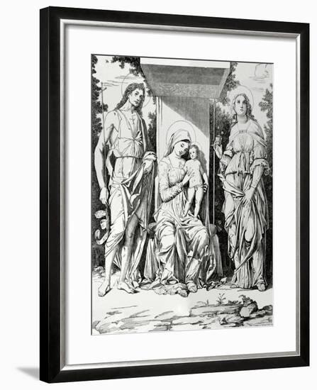 Andrea Mantegna (1431-1506). Italian Painter. Renaissance. by Orrinsmith. the Virgin and Child with-null-Framed Giclee Print