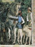 Horse, Mastiffs and Grooms of Count Ludovico Gonzaga, Detail from Wall of Meeting, 1465-1474-Andrea Mantegna-Giclee Print