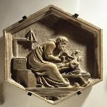 Baptism of Jesus, Tile Bronze-Andrea Pisano-Giclee Print