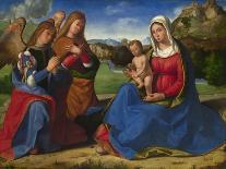 La Vierge Et L'enfant, Avec Un Donateur - Peinture De Andrea Previtali (Vers 1480-1528), Huile Sur-Andrea Previtali-Giclee Print