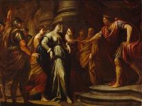Raguel's Blessing of Her Daughter Sarah before Leaving Ecbatana with Tobias, C. 1640-Andrea Vaccaro-Framed Giclee Print