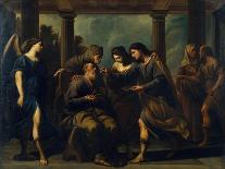 Tobias Healing His Father's Blindness, C. 1640-Andrea Vaccaro-Framed Giclee Print