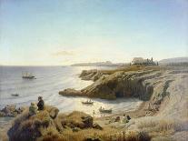 The Coast of Naples, 1877-Andreas Achenbach-Framed Giclee Print
