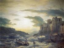 The Coast of Naples, 1877-Andreas Achenbach-Framed Giclee Print