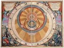 Representation of the Copernican System of the Universe with the Movements of the Earth in Relation-Andreas Cellarius-Giclee Print