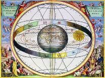 Depiction of the Geo-Heliocentric Universe of Tycho Brahe, 17th century-Andreas Cellarius-Giclee Print