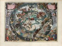Map of Constellations, Northern Hemisphere, The Celestial Atlas, or the Harmony of the Universe-Andreas Cellarius-Giclee Print