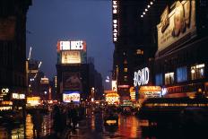 Nightime View of New York City Skyscrapers drom the Shores of New Jersey-Andreas Feininger-Framed Photographic Print