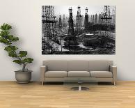 Forest of Wells, Rigs and Derricks Crowd the Signal Hill Oil Fields-Andreas Feininger-Giant Art Print