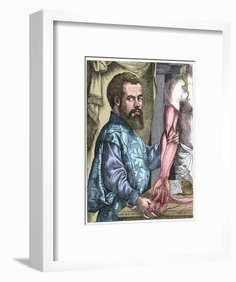 Andreas Vesalius, 16th century Flemish anatomist-Unknown-Framed Giclee Print