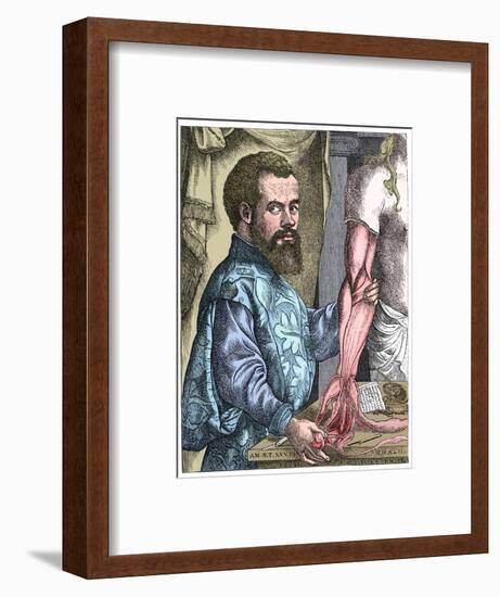 Andreas Vesalius, 16th century Flemish anatomist-Unknown-Framed Giclee Print