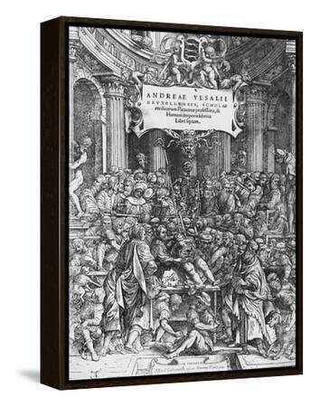 Title Page of De Humani Corporis Fabrica (Latin for on