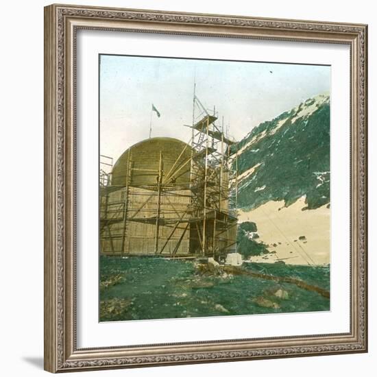 Andree Expedition to the North Pole, Spitsbergen, the Balloon in its Shelter-Leon, Levy et Fils-Framed Photographic Print