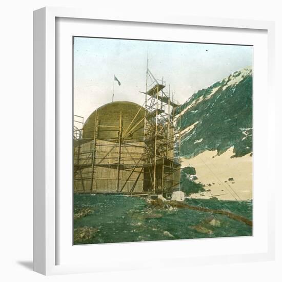 Andree Expedition to the North Pole, Spitsbergen, the Balloon in its Shelter-Leon, Levy et Fils-Framed Photographic Print