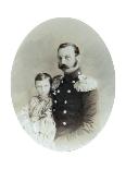 Tsar Alexander II and His Daughter Grand Duchess Maria Alexandrovna, Late 1850S-Andrei Deniere-Giclee Print