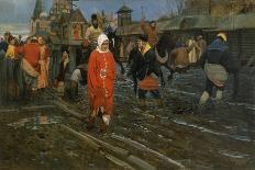 Seventeenth-Century Moscow Street on a Public Holiday, 1895-Andrei Petrovich Ryabushkin-Giclee Print