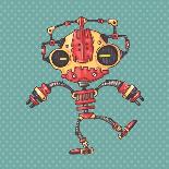Clumsy Robot-Andrew Derr-Framed Stretched Canvas