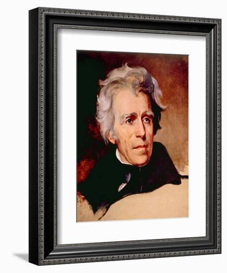 Andrew Jackson, Portrait by Thomas Sully, 1829-null-Framed Art Print