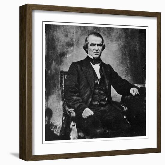 Andrew Johnson, 17th President of the United States, 1860S-MATHEW B BRADY-Framed Giclee Print