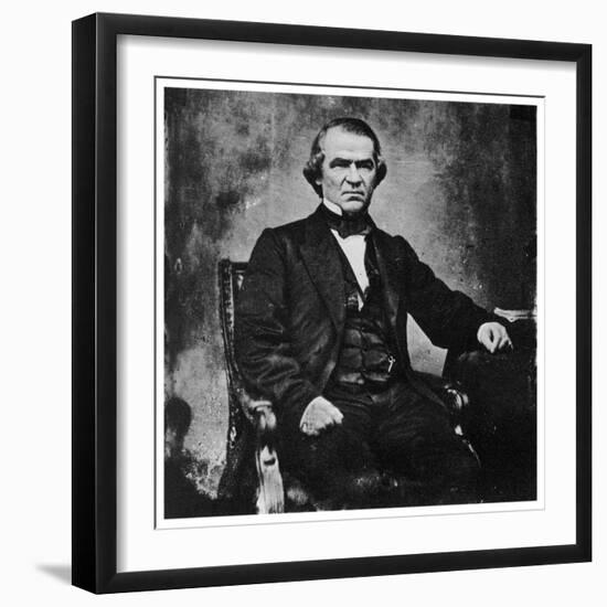 Andrew Johnson, 17th President of the United States, 1860S-MATHEW B BRADY-Framed Giclee Print