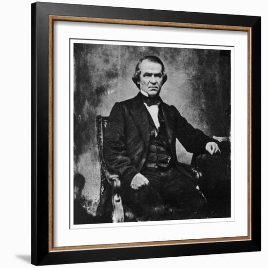 Andrew Johnson, 17th President of the United States, 1860S-MATHEW B BRADY-Framed Giclee Print