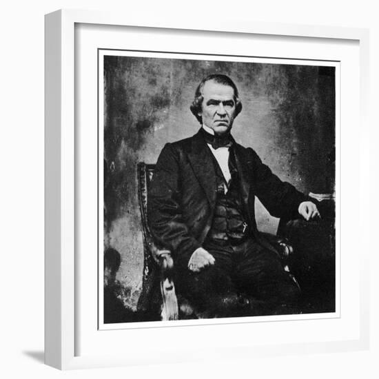 Andrew Johnson, 17th President of the United States, 1860S-MATHEW B BRADY-Framed Giclee Print