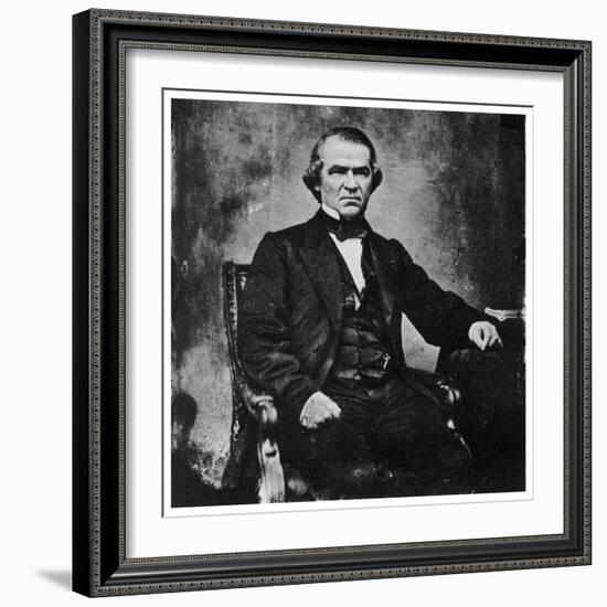 Andrew Johnson, 17th President of the United States, 1860S-MATHEW B BRADY-Framed Giclee Print