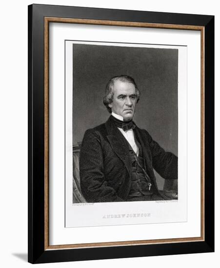 Andrew Johnson, 17th President of the United States of America-Mathew Brady-Framed Giclee Print