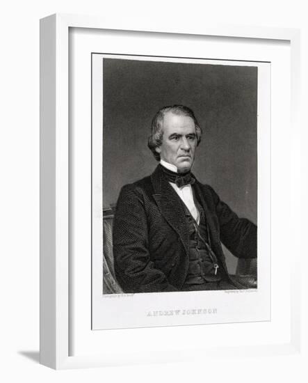 Andrew Johnson, 17th President of the United States of America-Mathew Brady-Framed Giclee Print