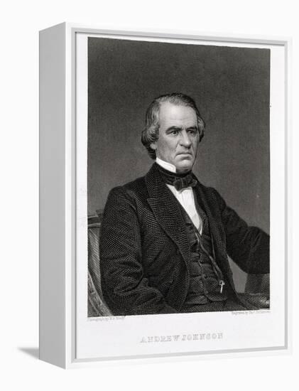 Andrew Johnson, 17th President of the United States of America-Mathew Brady-Framed Premier Image Canvas