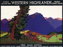 'Western Highlands - First Class Hotels - British Poster', c1926-Andrew Johnson-Framed Giclee Print