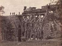 Locomotive Number 23 at Wyoming Station New Little Laramie River, Wyoming, 1868-Andrew Joseph Russell-Giclee Print