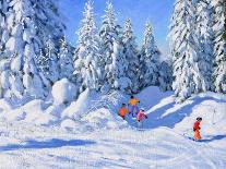 Bright Morning and Snow Covered Trees, Morzine-Andrew Macara-Giclee Print
