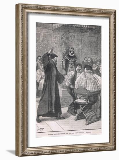 Andrew Melville before the Scottish Privy Council 1605-Henry Marriott Paget-Framed Giclee Print