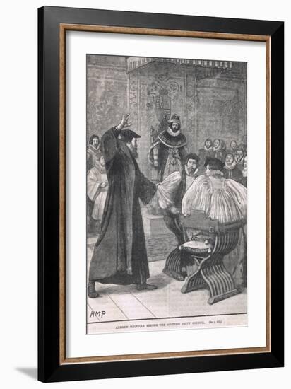 Andrew Melville before the Scottish Privy Council 1605-Henry Marriott Paget-Framed Giclee Print