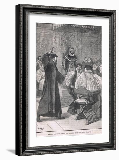 Andrew Melville before the Scottish Privy Council 1605-Henry Marriott Paget-Framed Giclee Print