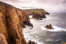 Enys Dodnan rock formation at Lands End, England-Andrew Michael-Photographic Print