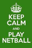 Keep Calm and Play Volleyball-Andrew S Hunt-Framed Art Print