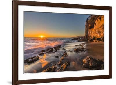 Sunset at Victoria Beach in Laguna Beach, Ca Photographic Print