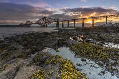 Sunrise through Forth Rail Bridge, UNESCO World Heritage Site, Edinburgh, Scotland-Andrew Sproule-Photographic Print