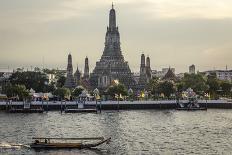 Wat Arun and Chao Phraya River, Bangkok, Thailand-Andrew Taylor-Photographic Print