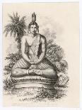 Siddhartha Gautama the Buddha, Statue of the Seated Buddha-Andrew Thom-Framed Art Print